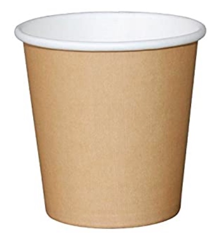 Un classico bicchiere per il cappuccino da asporto riciclabile